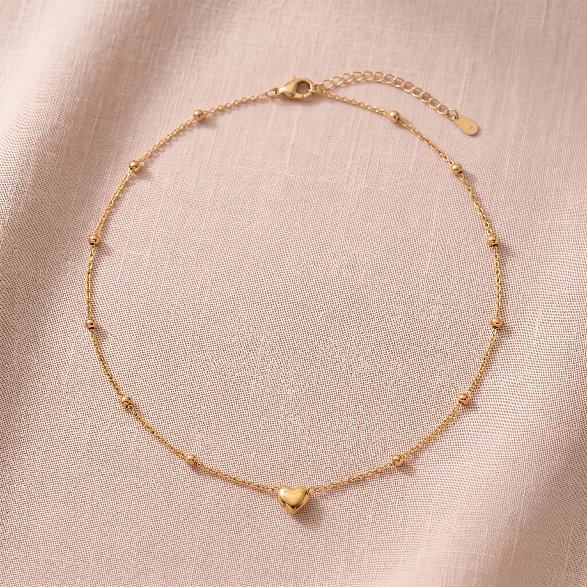 Collar Corazón Esferitas, foto 3