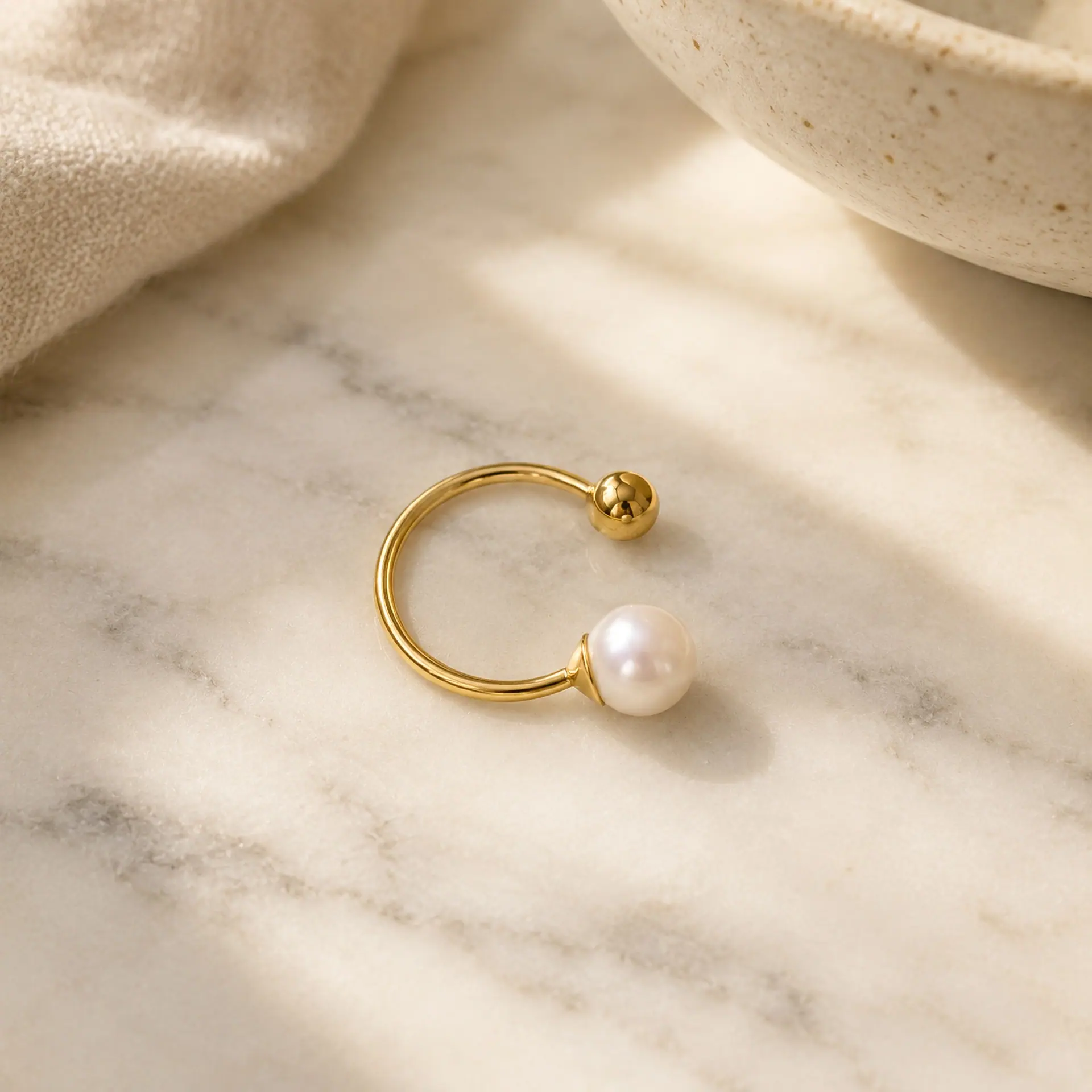 Anillo Perla & Esfera, foto 3