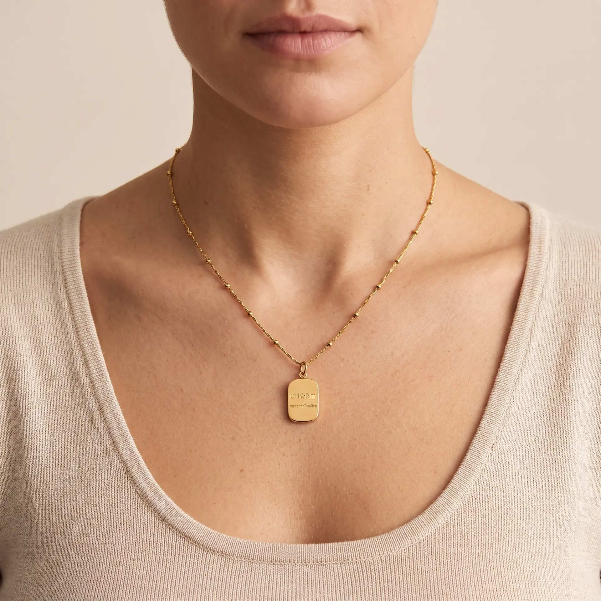 Collar Placa Grabada, foto 4
