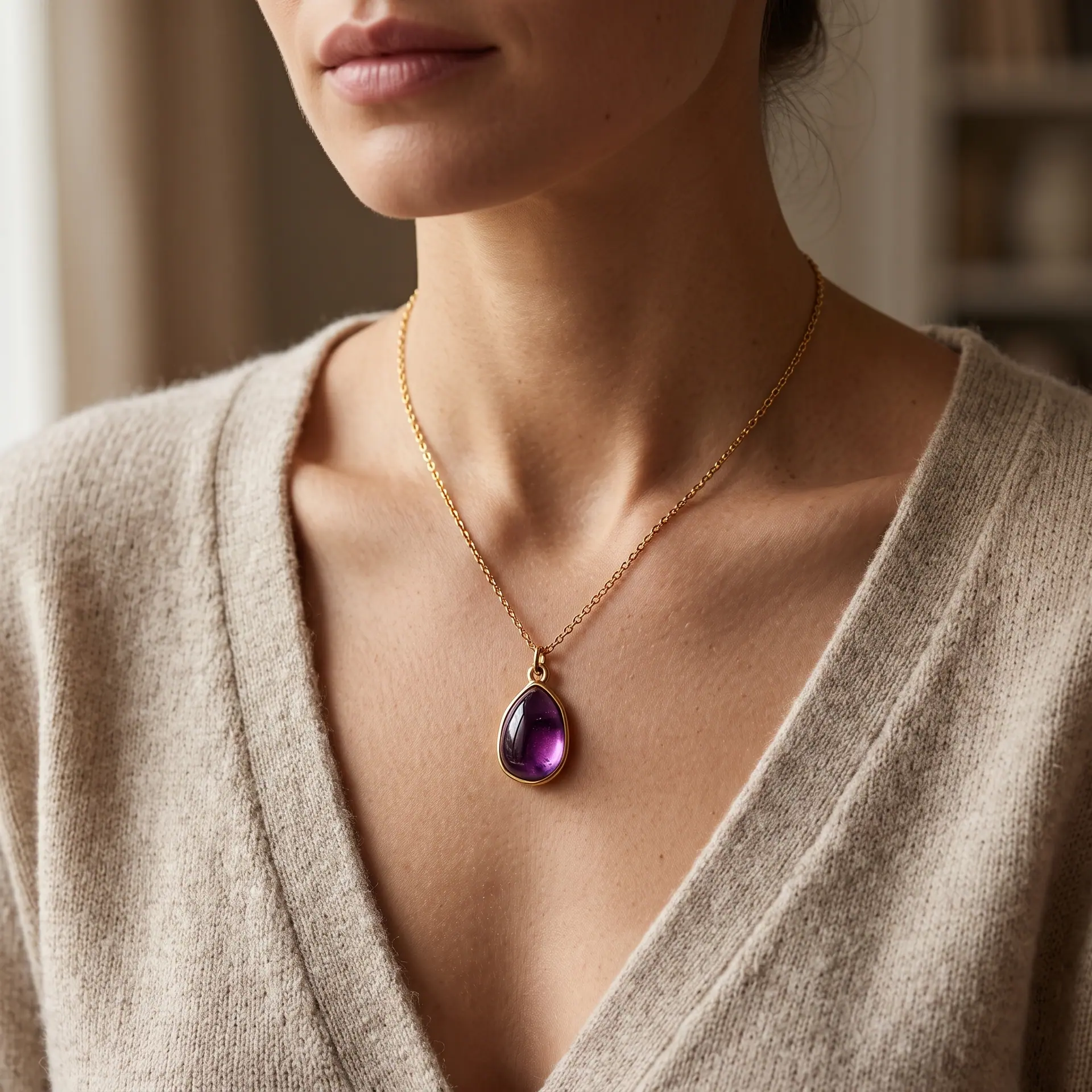 Collar Piedra Violeta, foto 4