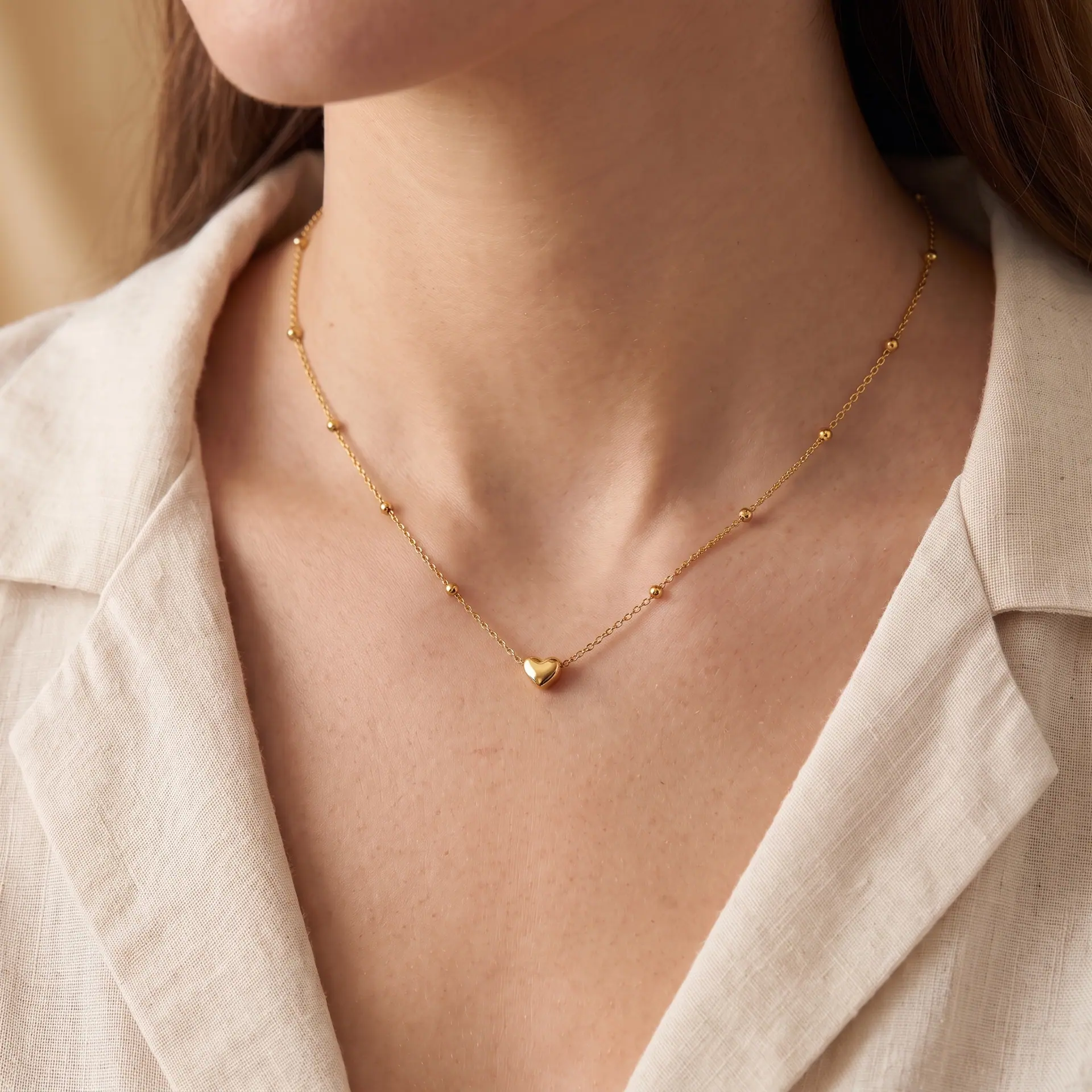 Collar Corazón Esferitas, foto 4