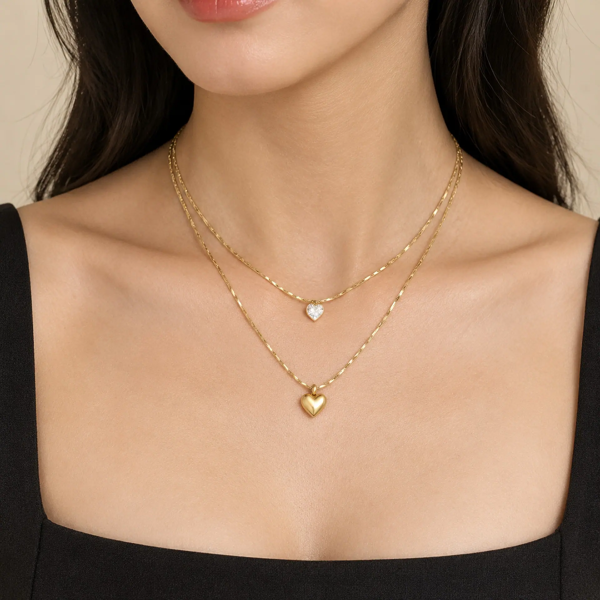 Collar Doble Corazón, foto 4