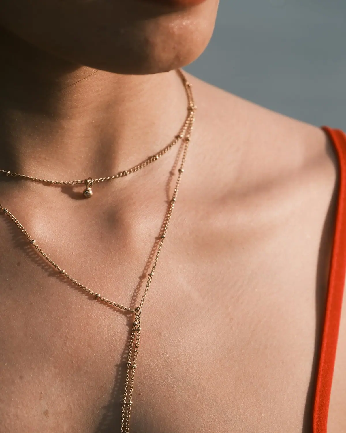 Cuello con dos cadenas finas